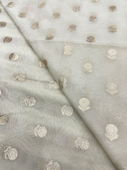 Chanderi Jacquard Dyeable