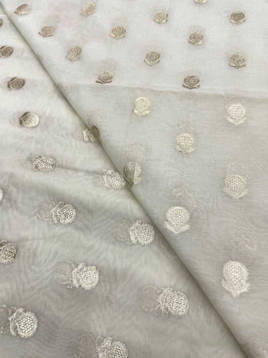 Chanderi Jacquard Dyeable