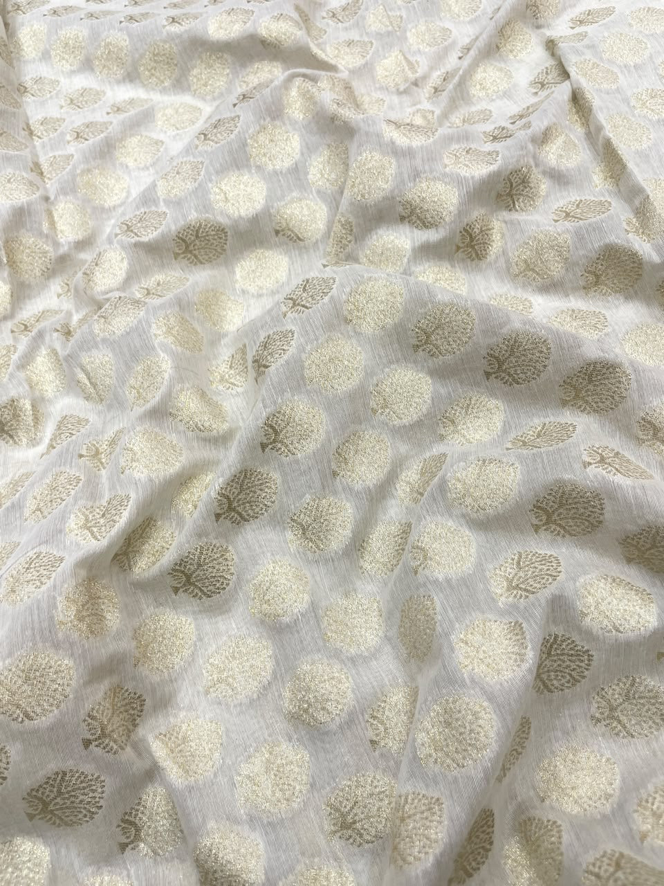 Chanderi Jacquard Dyeable