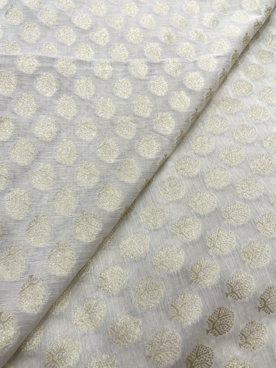 Chanderi Jacquard Dyeable