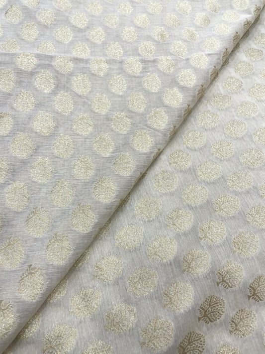 Chanderi Jacquard Dyeable