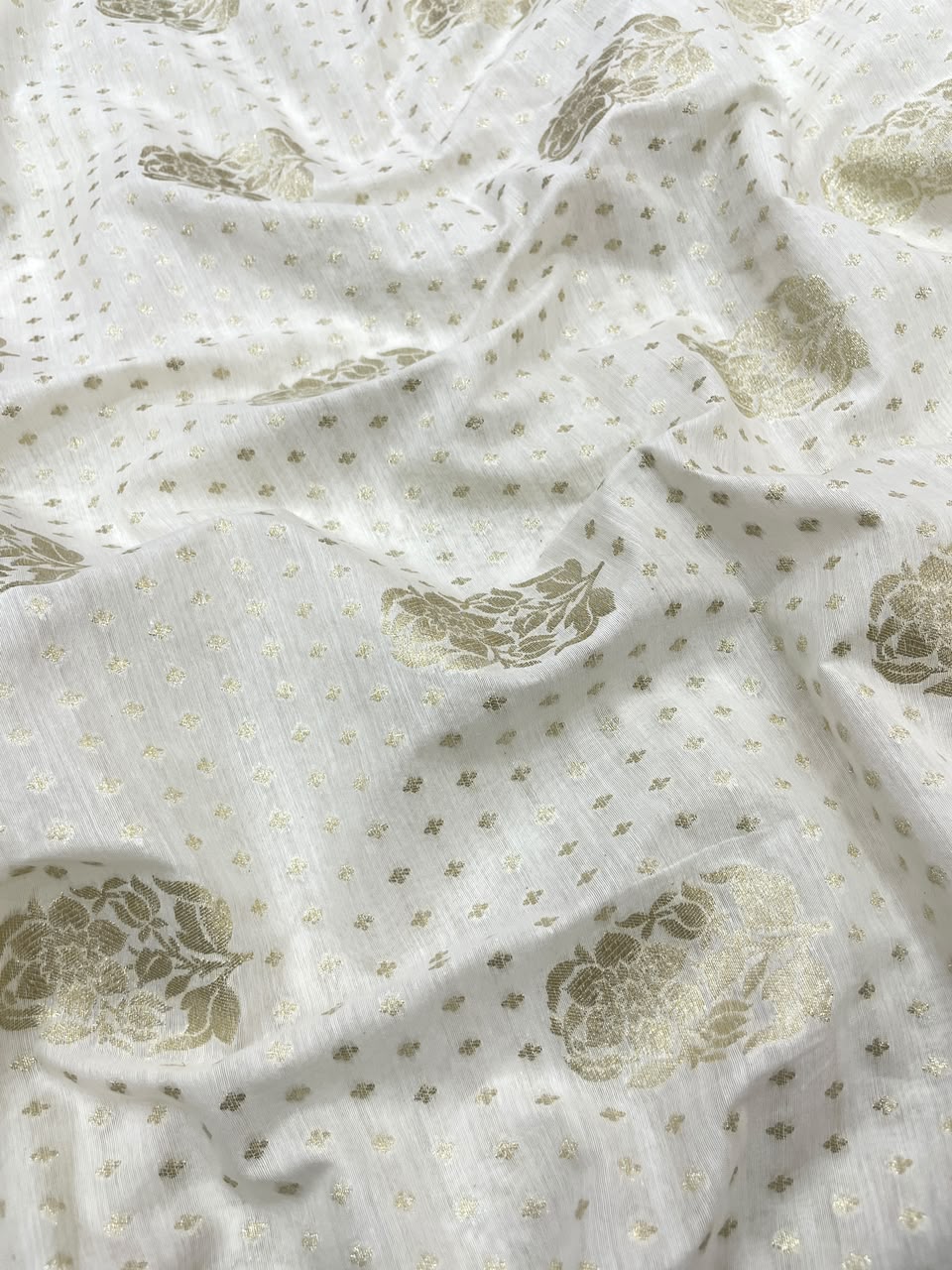 Chanderi Jacquard Dyeable