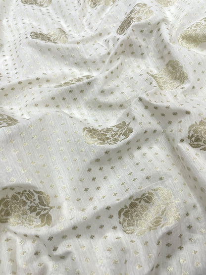 Chanderi Jacquard Dyeable