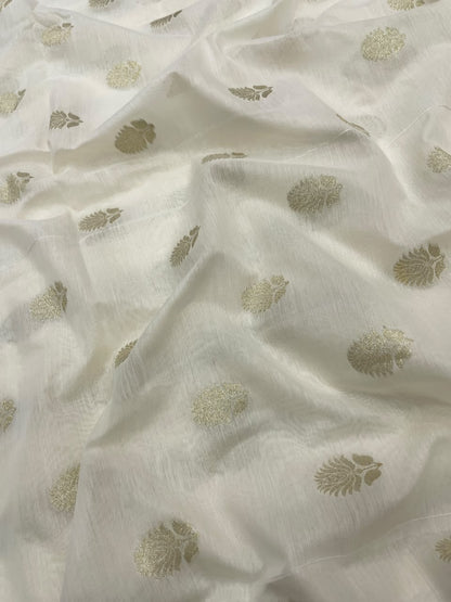 Chanderi Jacquard Dyeable