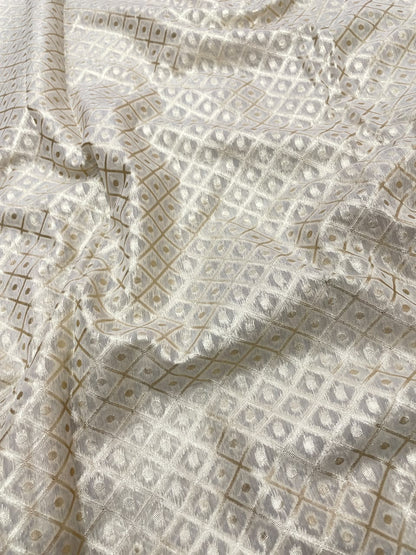 Chanderi Jacquard Dyeable