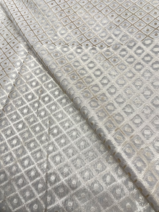 Chanderi Jacquard Dyeable