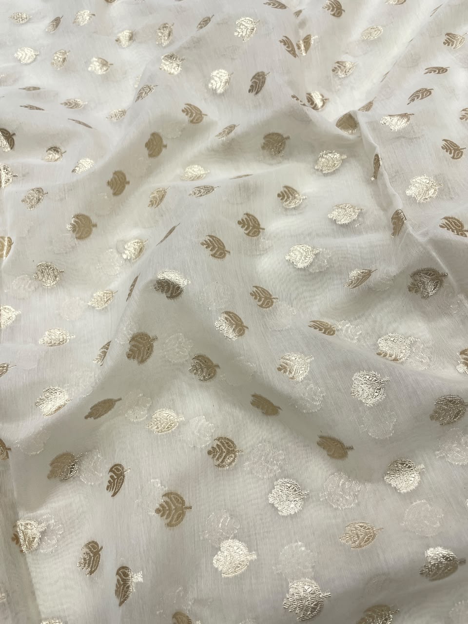 Chanderi Jacquard Dyeable