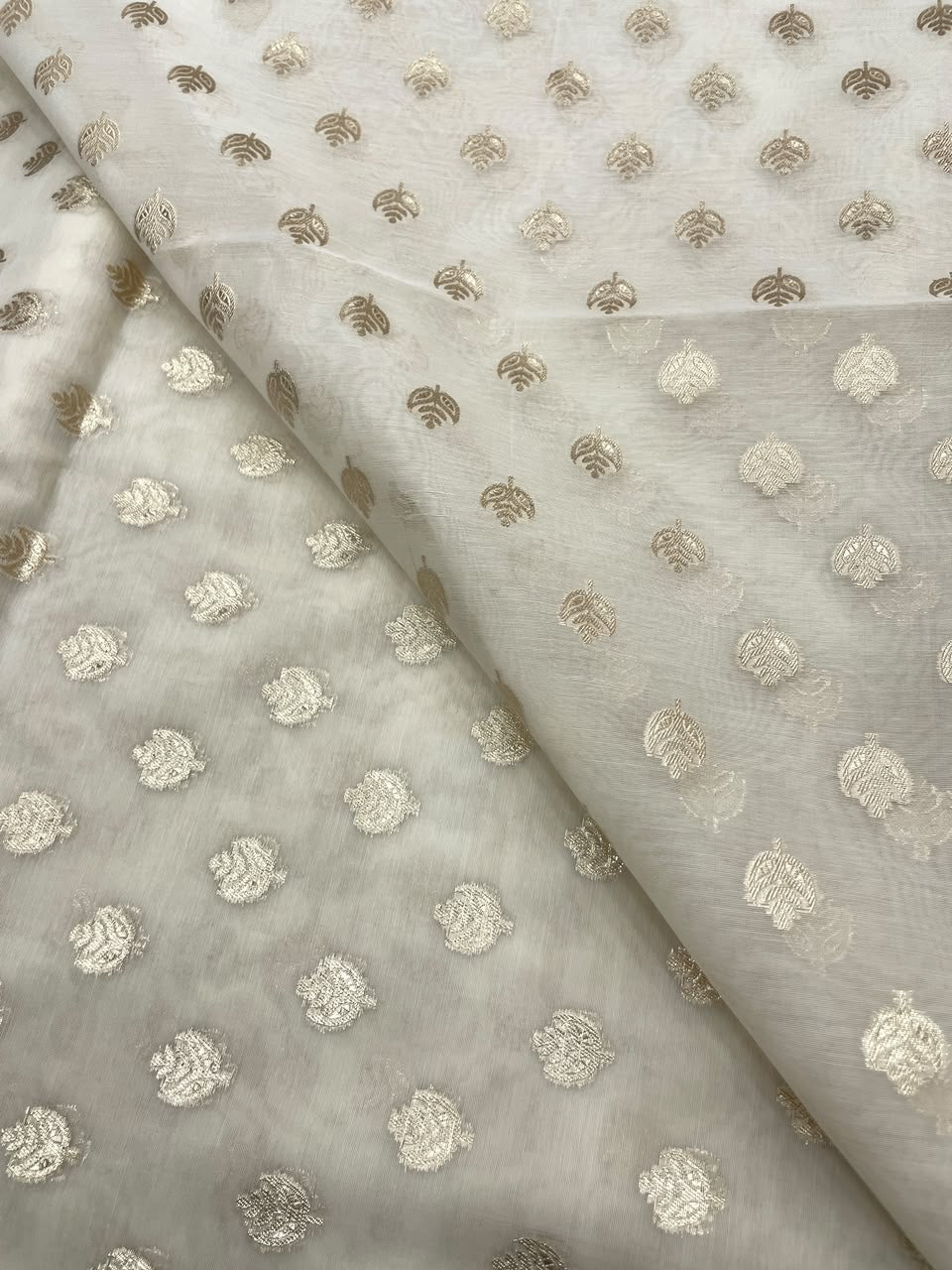 Chanderi Jacquard Dyeable
