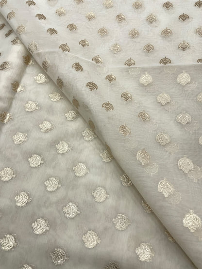 Chanderi Jacquard Dyeable