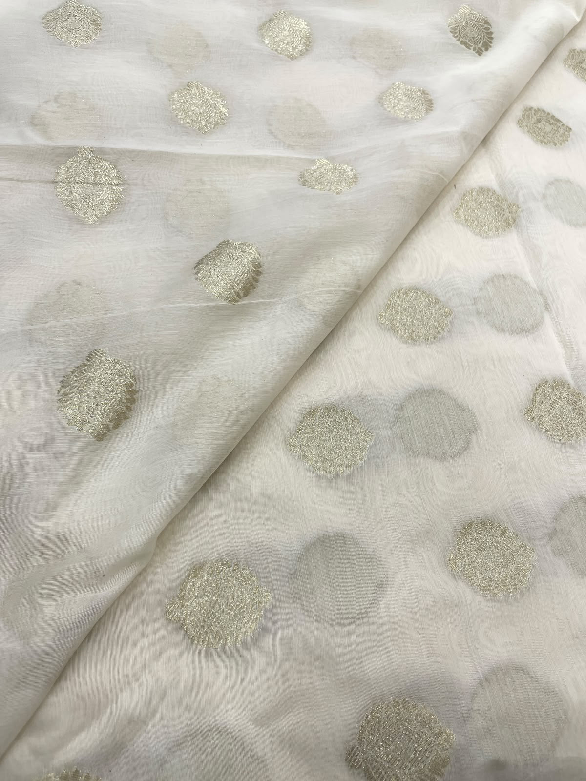 Chanderi Jacquard Dyeable