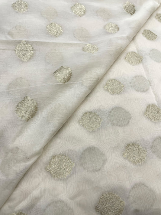 Chanderi Jacquard Dyeable