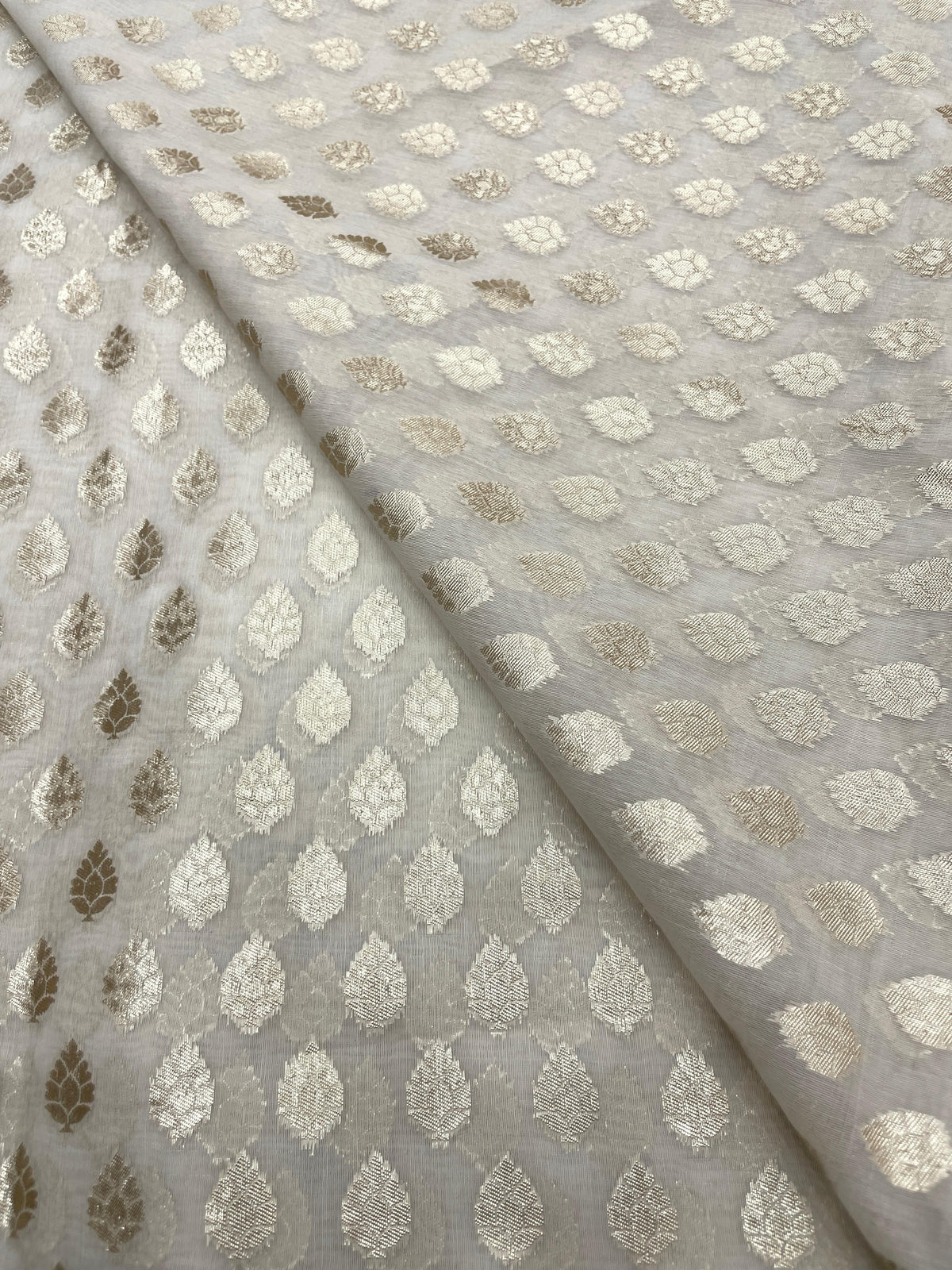 Chanderi Jacquard Dyeable
