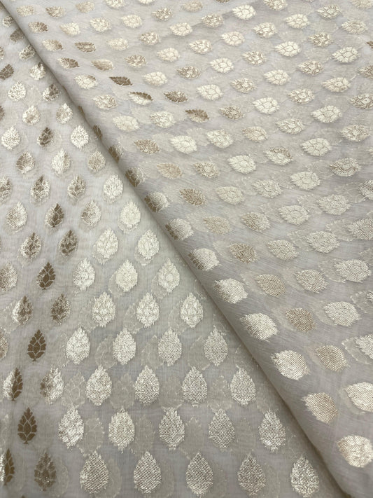 Chanderi Jacquard Dyeable