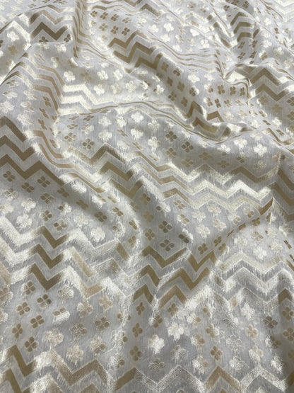 Chanderi Jacquard Dyeable