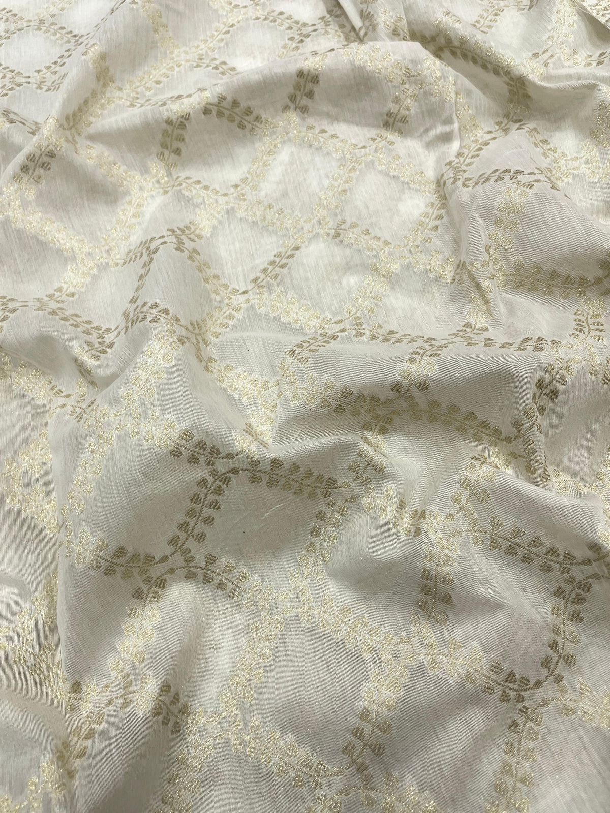 Chanderi Jacquard Dyeable