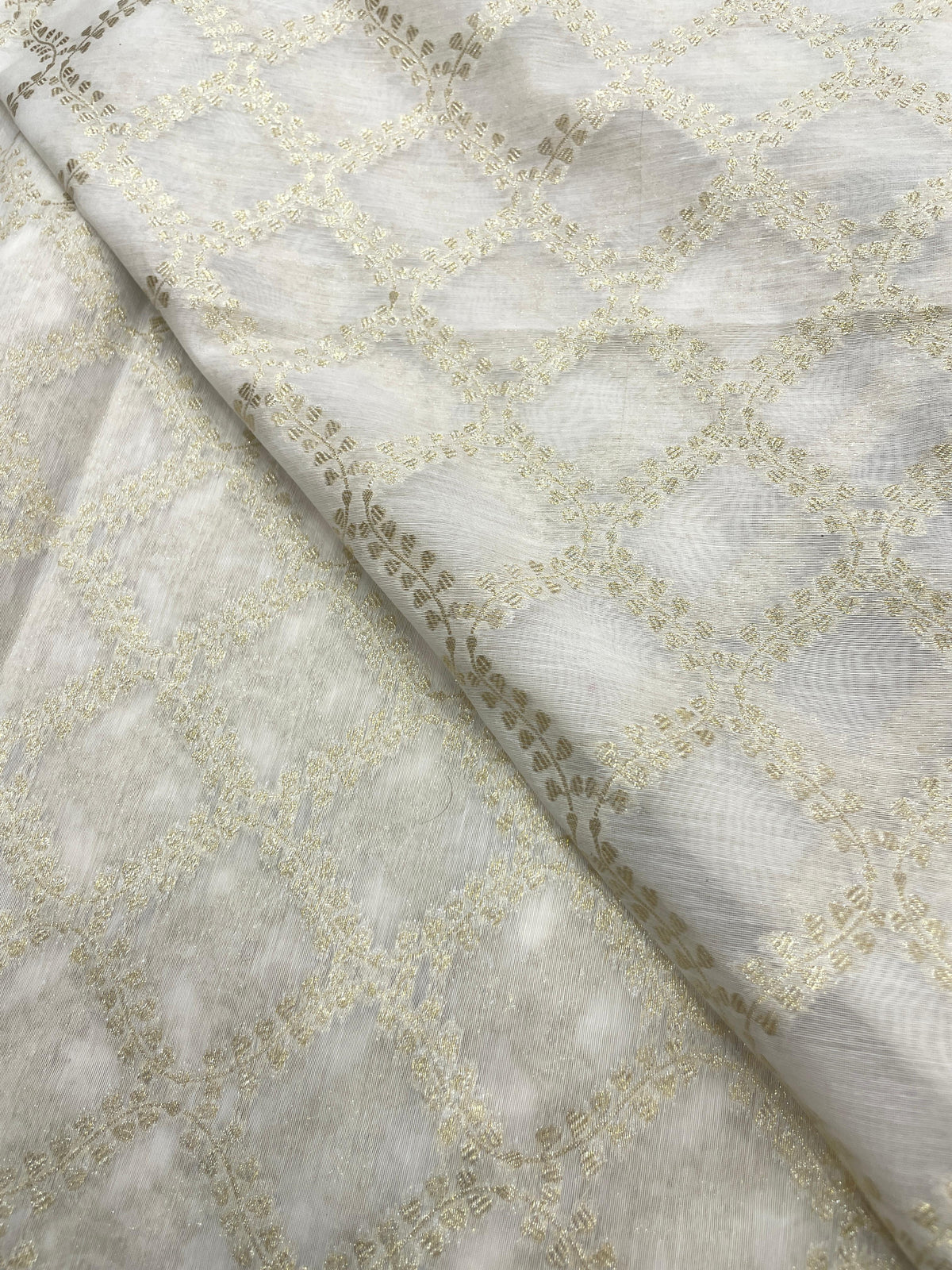 Chanderi Jacquard Dyeable