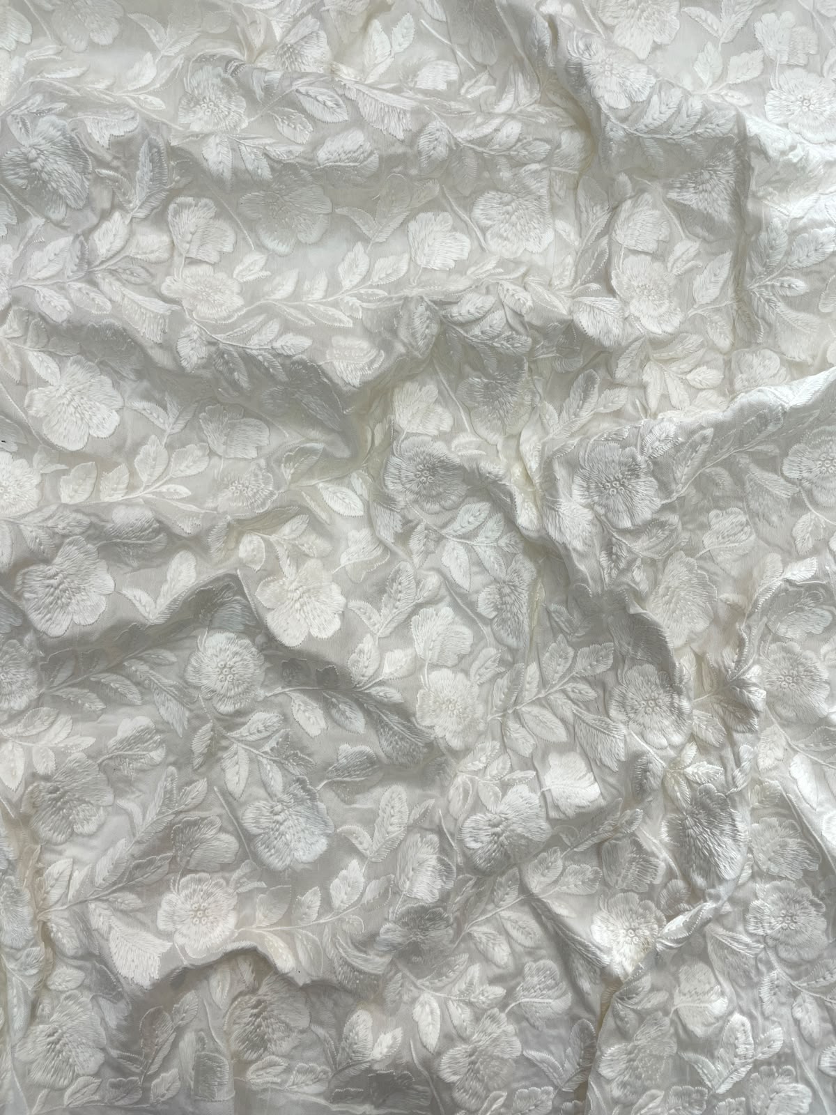 Mysore Silk Embroidery Dyeable