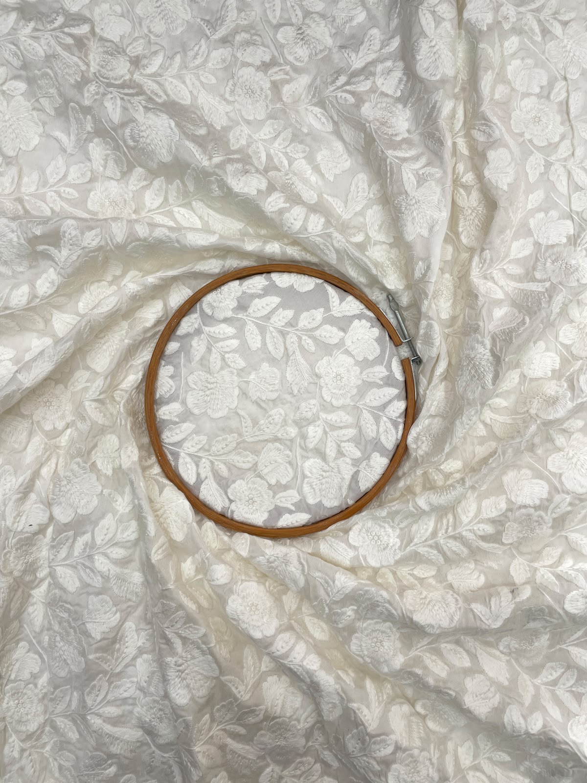 Mysore Silk Embroidery Dyeable