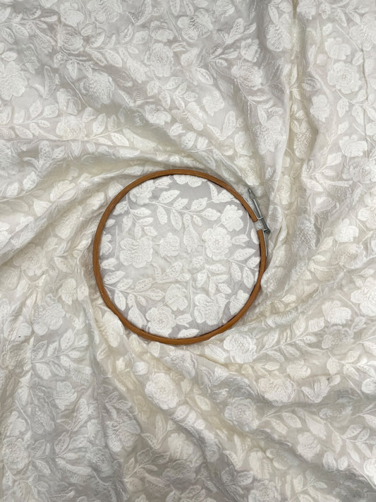 Mysore Silk Embroidery Dyeable