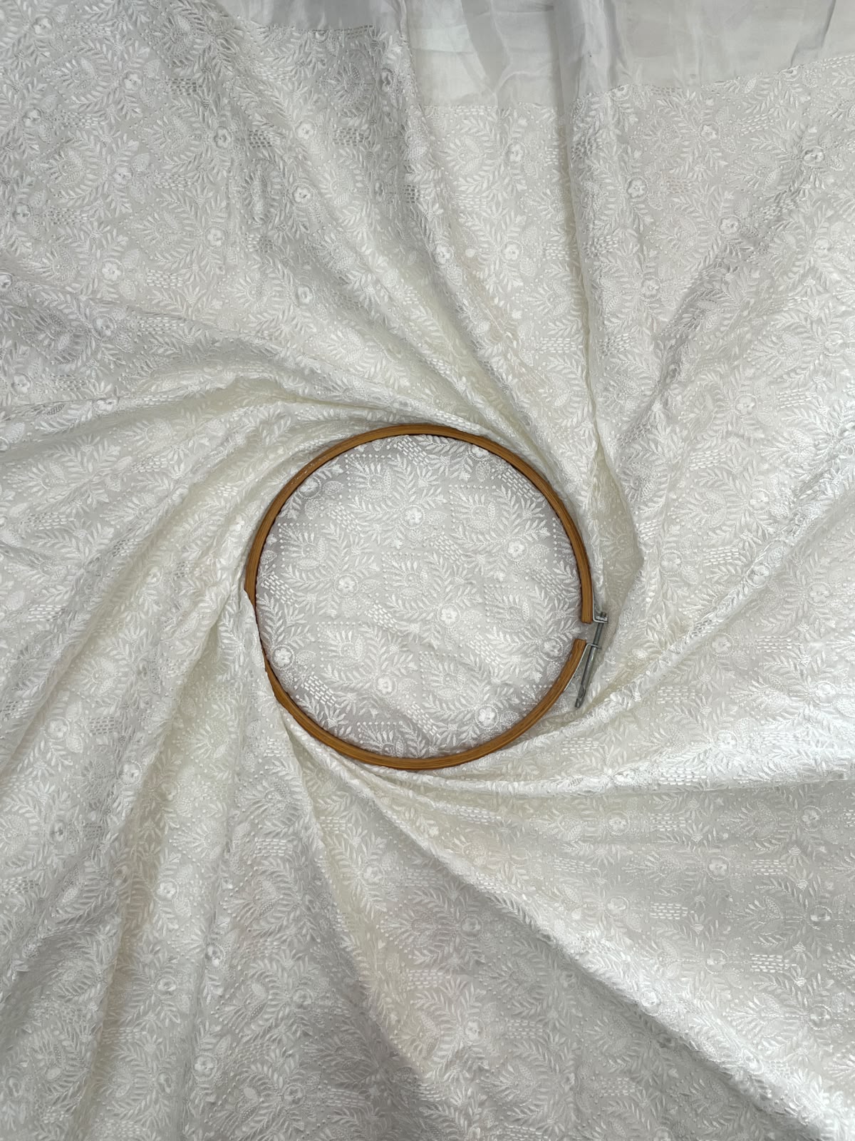 Mysore Silk Embroidery Dyeable