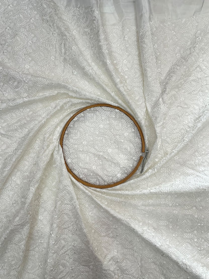 Mysore Silk Embroidery Dyeable