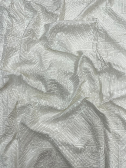 Mysore Silk Embroidery Dyeable