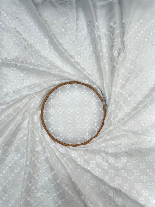 Mysore Silk Embroidery Dyeable