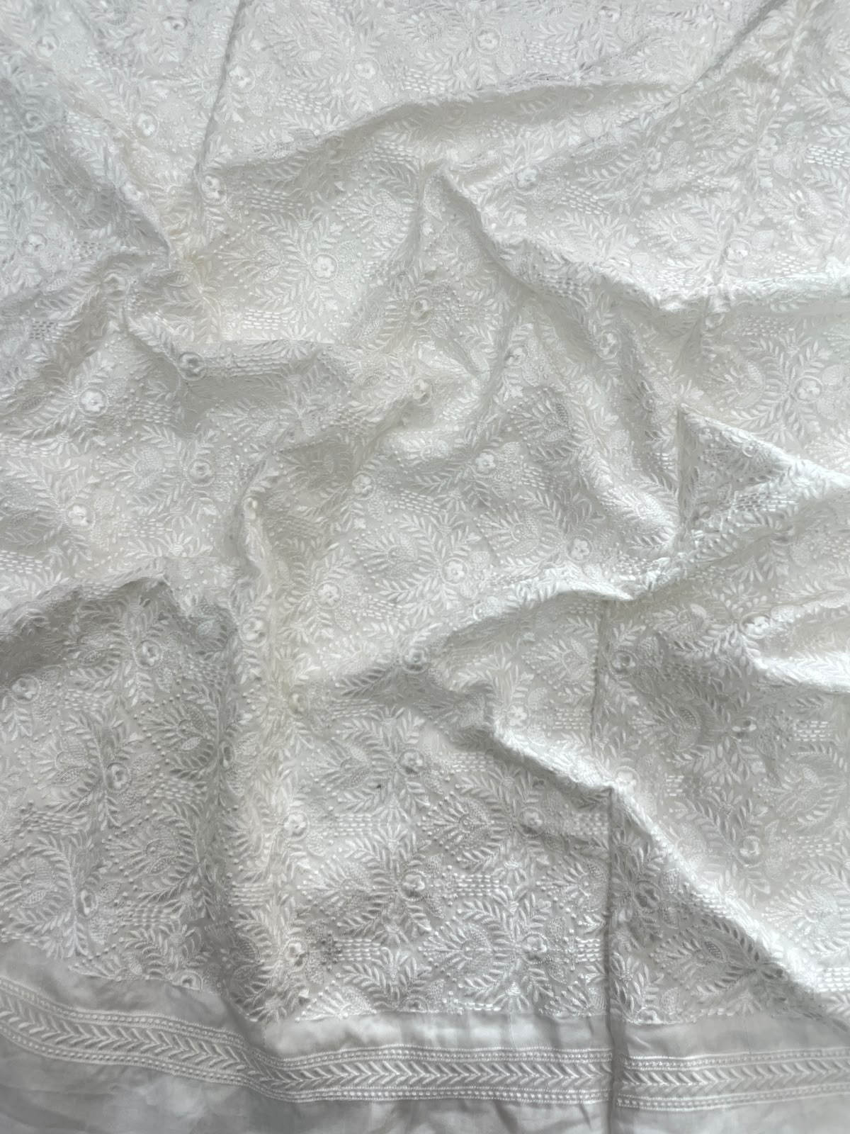 Mysore Silk Embroidery Dyeable