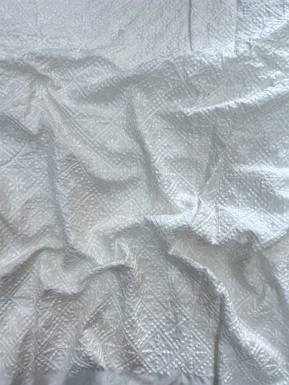 Mysore Silk Embroidery Dyeable