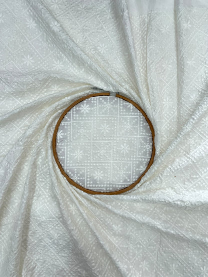 Mysore Silk Embroidery Dyeable
