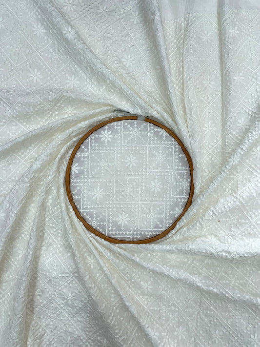 Mysore Silk Embroidery Dyeable