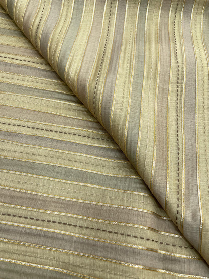 Banarasi Pure Munga Print With Hand Katha Embroidery