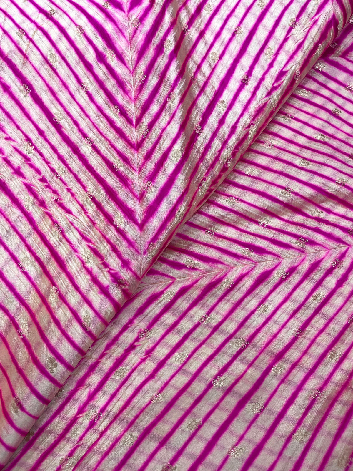 Pure Dupion Silk Zari Butti (44"inch)