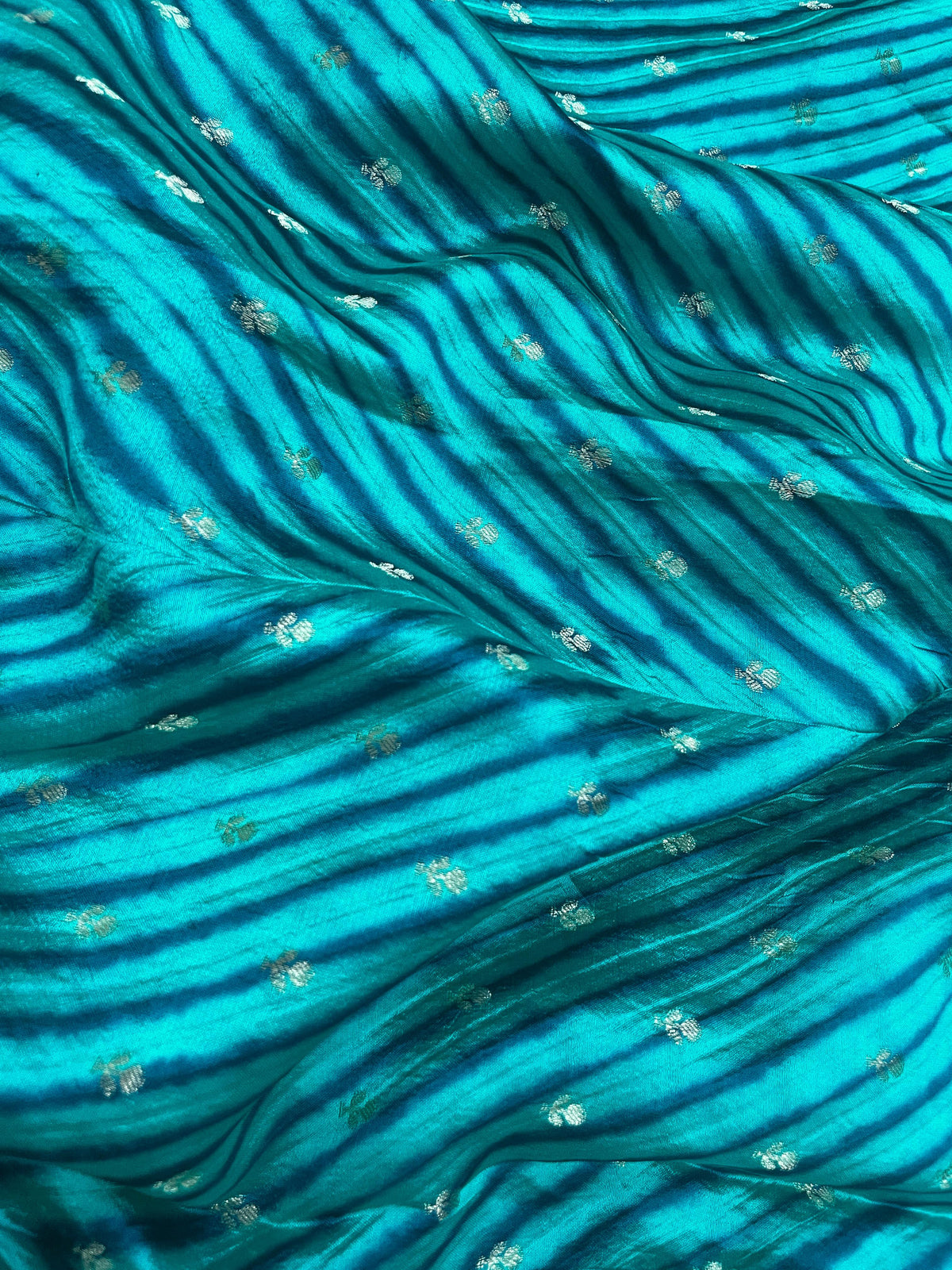 Pure Dupion Silk Zari Butti (44"inch)