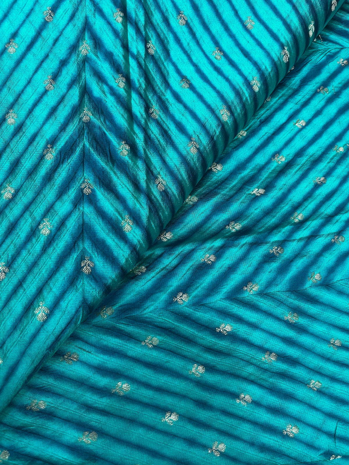 Pure Dupion Silk Zari Butti (44"inch)