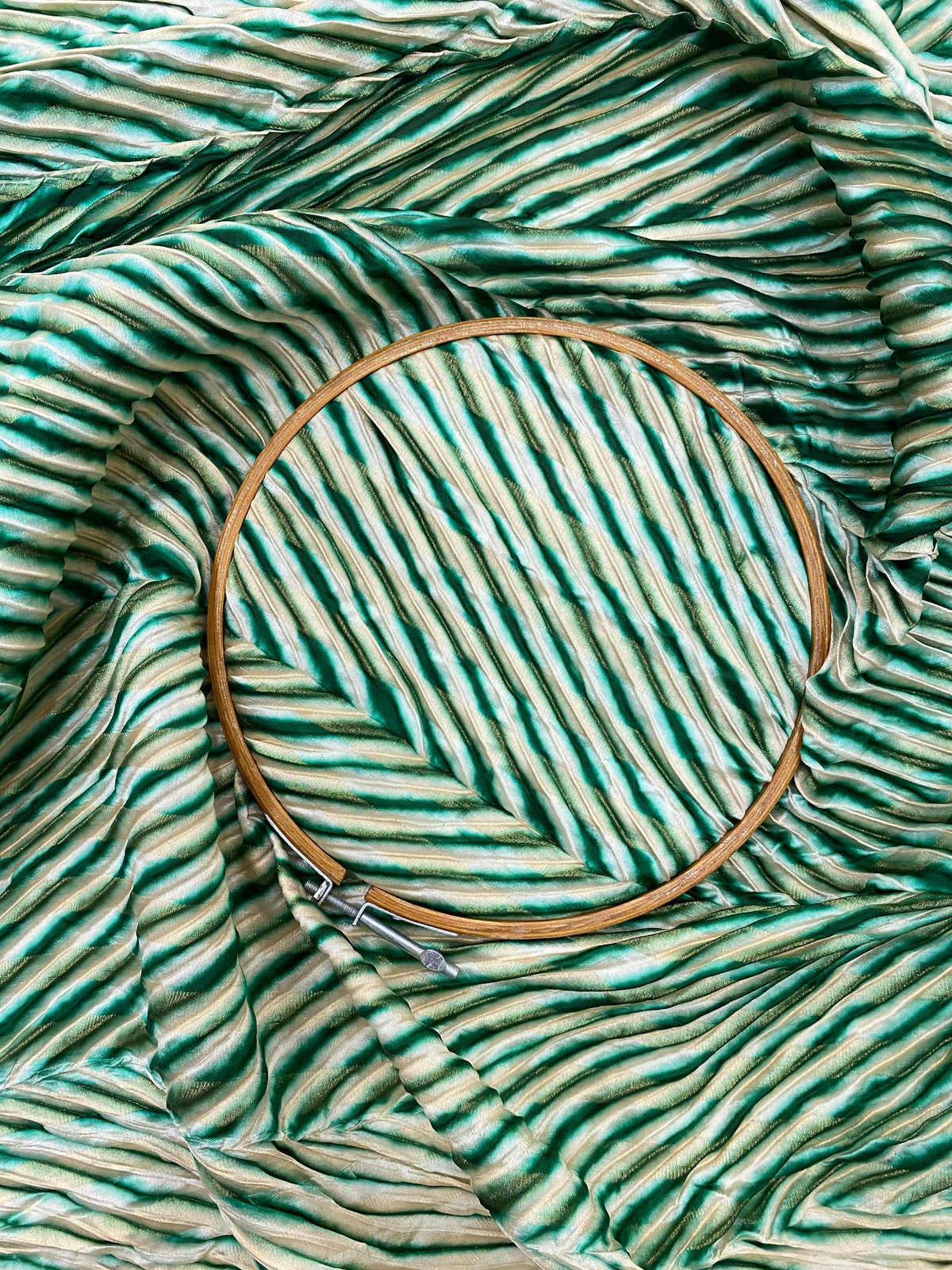 Pure Dupion Silk With Fancy Hand Sibori