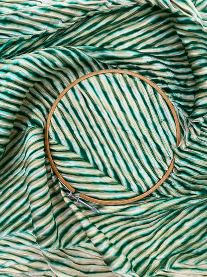 Pure Dupion Silk With Fancy Hand Sibori