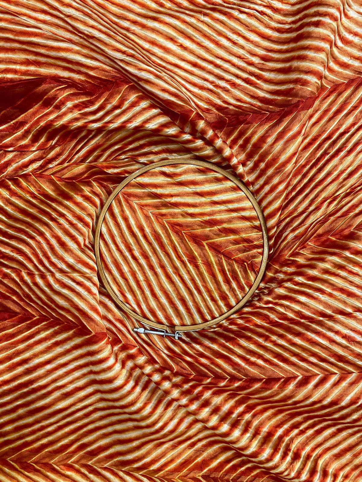 Pure Dupion Silk With Fancy Hand Sibori
