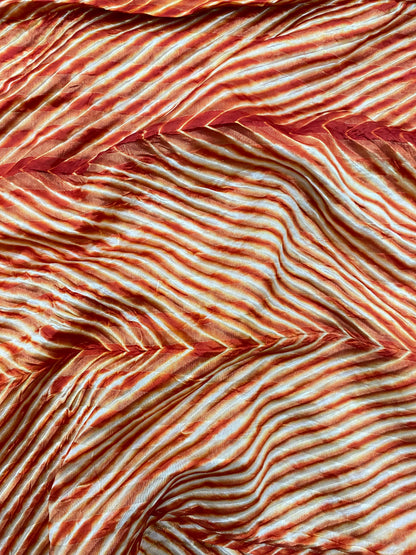 Pure Dupion Silk With Fancy Hand Sibori