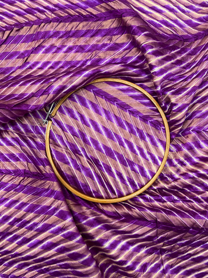 Pure Dupion Silk With Fancy Hand Sibori
