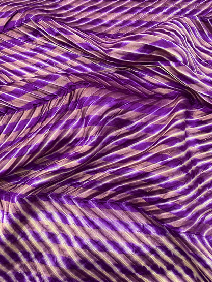 Pure Dupion Silk With Fancy Hand Sibori