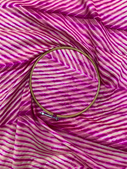 Pure Dupion Silk With Fancy Hand Sibori
