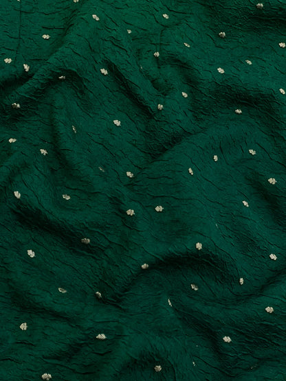 Pure Dupion Silk Zari Butti (Colours Available) 44"Inch