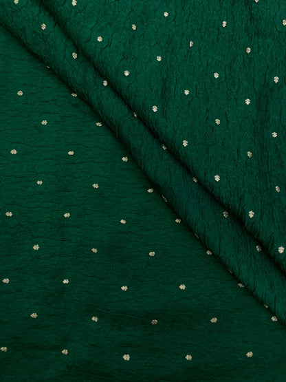 Pure Dupion Silk Zari Butti (Colours Available) 44"Inch