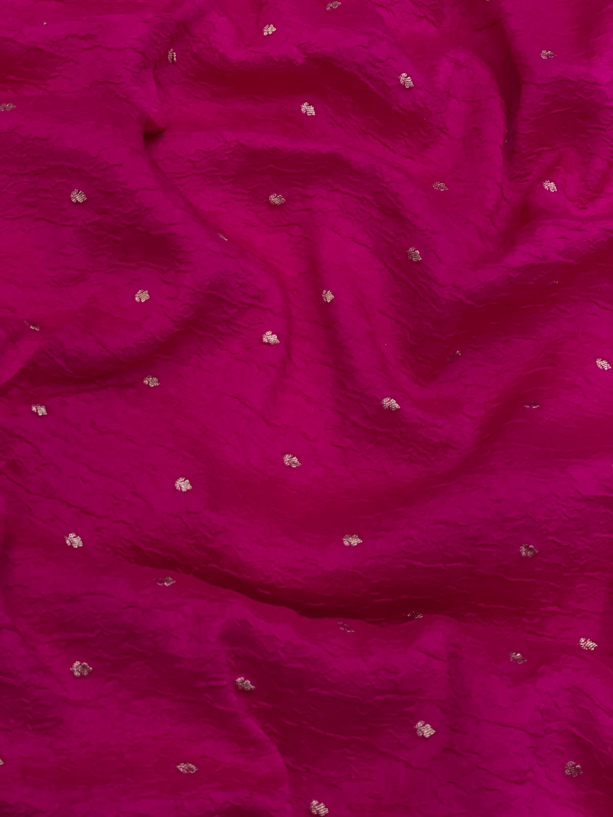 Pure Dupion Silk Zari Butti (Colours Available) 44"Inch