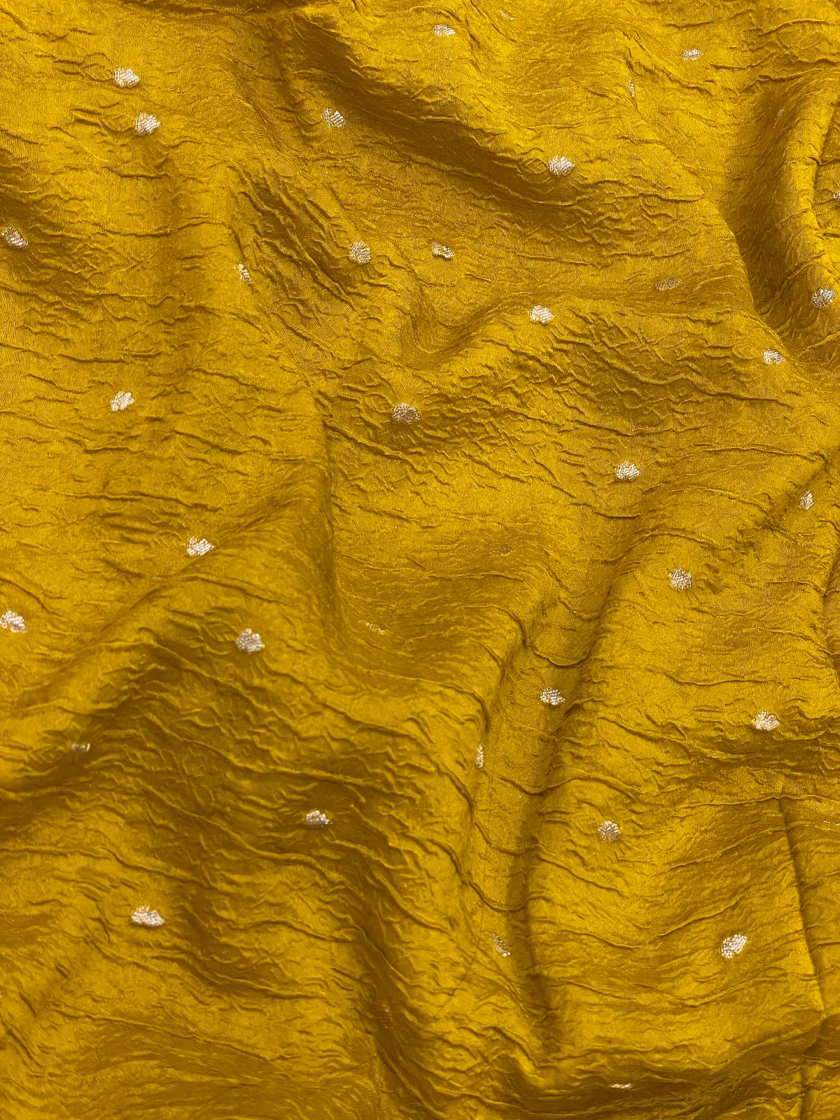 Pure Dupion Silk Zari Butti (Colours Available) 44"Inch