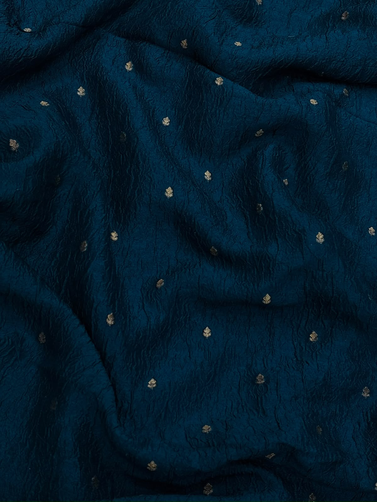 Pure Dupion Silk Zari Butti (Colours Available) 44"Inch