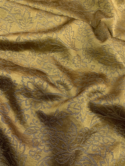 Pure Kanjivaram Tissue With Hand Embroidery