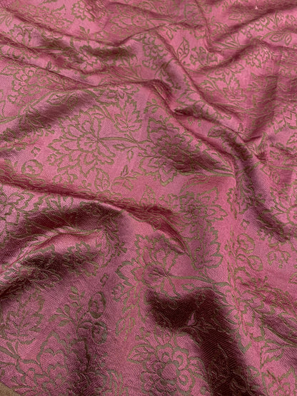 Pure Kanjivaram Tissue With Hand Embroidery