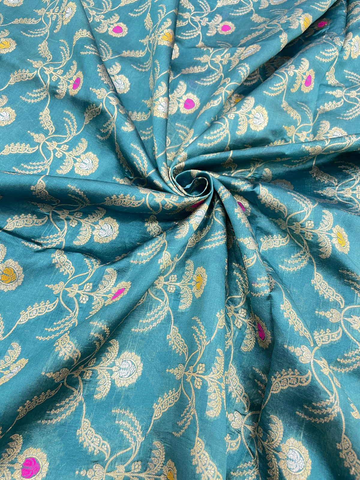 Pure Banarasi Katan Silk With Zari Brocade With Meena